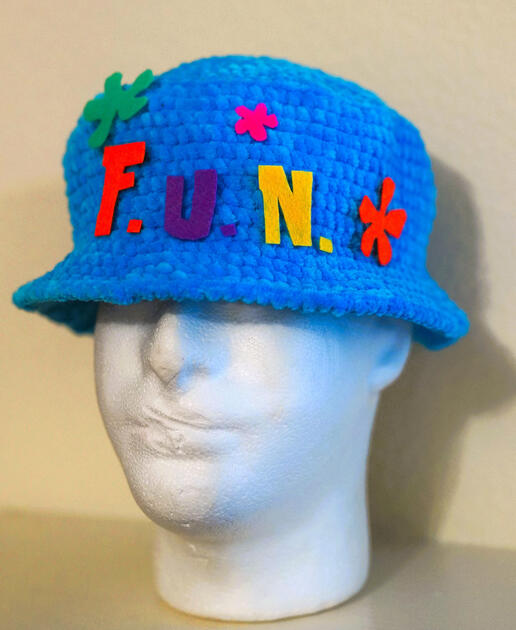 Sponge Bob inspired F.U.N Hat